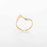 خاتم ذهب ايطالي مموج