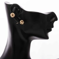 حلق ذهب إيطالي إكليل صغير