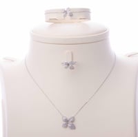 طقم ذهب أبيض ناعم موديل باسكال