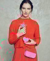 حافظة نظارة مع سلسلة من ايفوريا