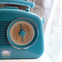 5384 راديو ريترو حجم كبير (تركواز)