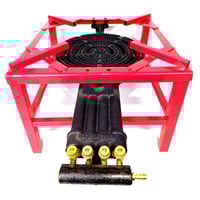 موقد غاز ذبايح مربع احمر 4 مفاتيح