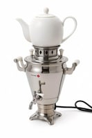 سماور استيل 1.5 لتر كهربائي ( براد سراميك 600 ML )