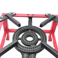 موقد غاز مربع احمر عينين حوامل زهر