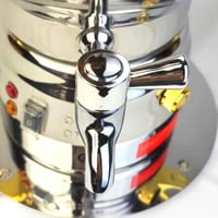 سموار استيل 4 لتر مذهب كهربائي بقاعدة