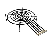 موقد 5 عيون كويتي اسود مدور مفتاح ايطالي