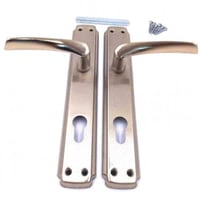 مقبض باب فضي مطفي