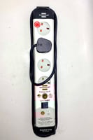 توصيلة كهرباء المانية 4 منافذ سلك بطول 3 متر