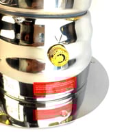 سموار استيل 5 لتر مذهب كهربائي بقاعدة