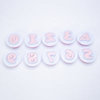 قالب ارقام انجليزية لتزيين الكيك