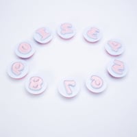 قالب ارقام انجليزية لتزيين الكيك