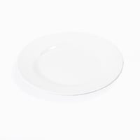صحن ميلامين ابيض دائري غويط 23سم(209)
