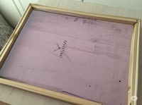 شاشة حريرية A4 خشب كانفس