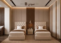 سريرين مفرد - نموذج B مقاس 120*200