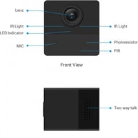 كاميرا مراقبة منزلية داخلية صغيرة الحجم تعمل بالبط...