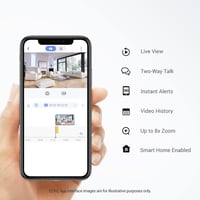 كاميرا مراقبة منزلية داخلية صغيرة الحجم تعمل بالبط...