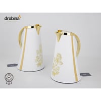 طقم ترامس فاخر دروبينا بنقشة ابيض A