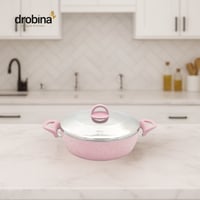 قدر غرانيت تركي دروبينا مسطح مقاس 30 وردي