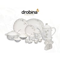 طقم سفرة 64 قطعة مدور وردة دروبينا G