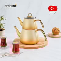 طقم براريد شاي غرانيت دورين كريم ذهبي M