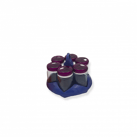 طقم ملاحات بستاند 6 قطع_ملون