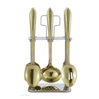 طقم ملاعق غرف 7 قطع ذهبي كامل drobina