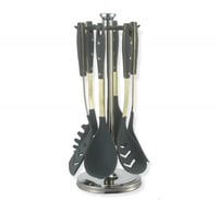 ملاعق غرف 7 قطع سيلكون GREY ذهبي drobina