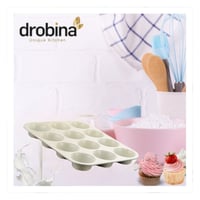 قالب كوب كيك 12 خانه دروبينا Grey