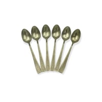 ملاعق حلا drobina ذهبي ليزر مات