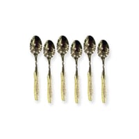 ملاعق حلا drobina ذهبي ليزر