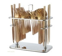 طقم ملاعق 30 قطعة برونز كامل drobina