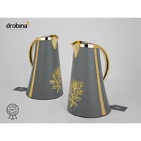 طقم ترامس فاخر دروبينا بنقشة رمادي B