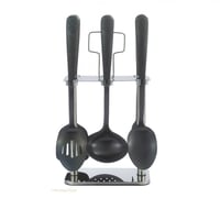 طقم ملاعق غرف 7 قطع أسود مات drobina