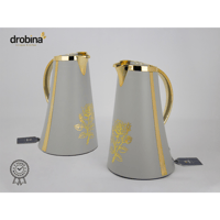 طقم ترامس فاخر دروبينا بنقشة رمادي B