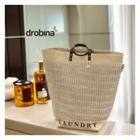 سلة غسيل مستطيلة فرو _ ملون