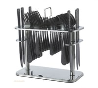 طقم ملاعق 30 قطعة أسود كامل drobina