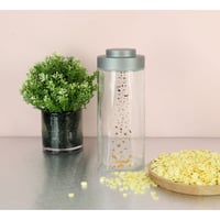 مرطبان زجاج 2 لتر رمادي