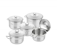 طقم قدور دروبينا 10 قطع ستيل تركي