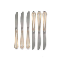 سكاكين اكل drobina ذهبي