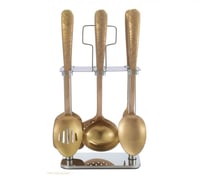 طقم ملاعق غرف 7 قطع برونز مات drobina