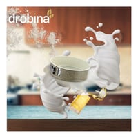 قالب كيك بقفل 18سم دروبينا Grey