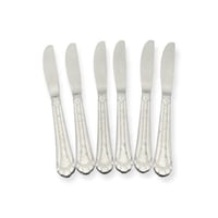 سكاكين اكل drobina فضي ليزر