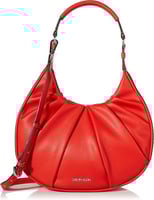 حقيبة كتف كالفن كلاين هوبو حمراء للنساء - ميلا نوف...