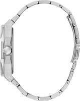 ساعة جيس للرجال بمينا أزرق وسوار فضي ستانلس ستيل م...