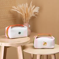 حقيبة أدوات الزينة القماشية بتصميم النخلة من أفانت...