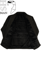 جاكيت رجالي شخصيه الرجل فرو