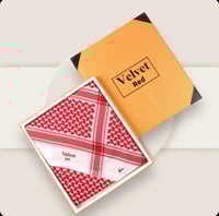 شماغ فلفيت ريد كلاسك 24 لون احمر دم الغزال