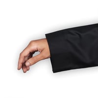 ثوب رجالي شتوي أسود سحاب (قلاب)