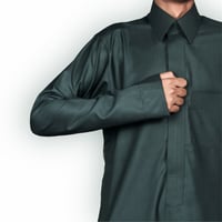 ثوب رجالي شتوي زيتّي سحاب (قلاب)