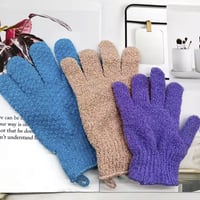 قفاز استحمام بالأصابع تقشير لازالة الجلد الميت قطع...